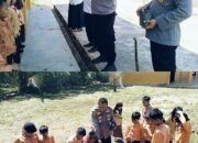 Green Police Beraksi, Polsek Rambah Hilir Tanam Pohon di SD Negeri 028