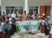 Polsek Bukit Kapur Tanam Pohon Bersama Siswa, Langkah Nyata Jaga Masa Depan Hijau