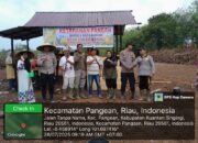 Dukung Program Nasional, Polsek Pangean Tanam Jagung Varietas Unggul
