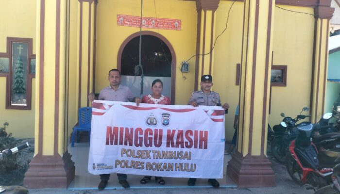 Polsek Tambusai Gelar Patroli dan Pengamanan Ibadah 