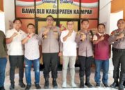 Kapolres Kampar Jalin Silaturahmi dengan Bawaslu Kampar, Jaga Stabilitas Kamtibmas Jelang Pemilu 2029