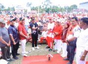 Polsek Kepenuhan Kobarkan Merah Putih 80 Meter dan tanam 80 Pohon Kapolda Riau