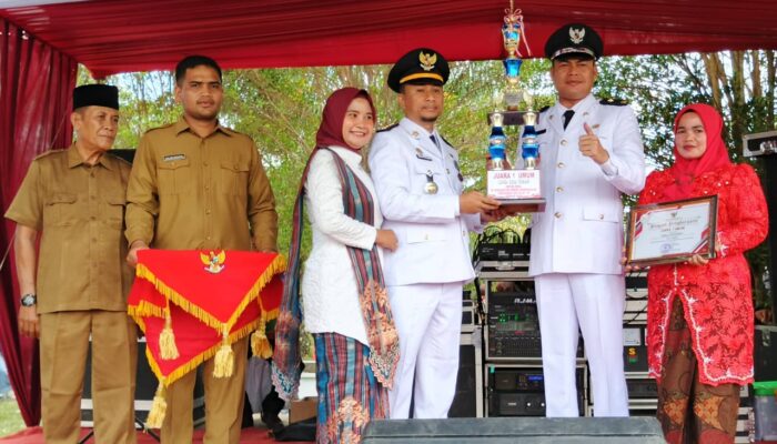 Desa Sontang Borong Penghargaan, Dominasi Lomba HUT RI ke-80 Rokan Hulu!