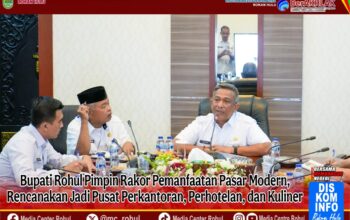 Bupati Rohul Pimpin Rakor Pemanfaatan Pasar Modern, Rencanakan Jadi Pusat Perkantoran, Perhotelan, dan Kuliner