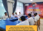 Sambut HUT ke-80 RI, Lapas Narkotika Rumbai Bentuk Panitia