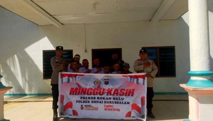 Polsek Bonai Darussalam Laksanakan Patroli dan Pengamanan Ibadah di Gereja
