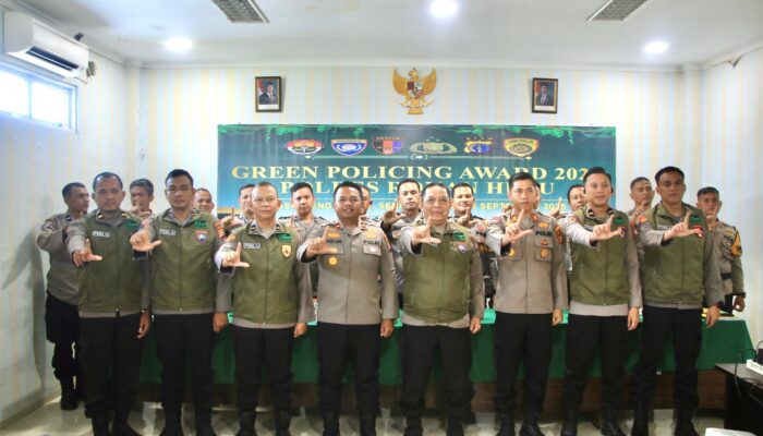 Polres Rokan Hulu Sambut Tim Penilai Green Policing Award 2025 dari Polda Riau