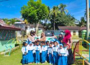 Edukasi Anak Usia Dini Tentang Lingkungan,Polres Rohul Lakukan Penanaman Pohon di TK Islam Sialang Rindang