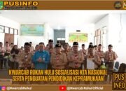 Kwarcab Rokan Hulu Gelar Sosialisasi KTA Nasional dan Penguatan Pendidikan Kepramukaan