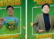 Polda Riau Tunjuk Megi Irawan dan Kendrick Zhang sebagai Duta Green Policing