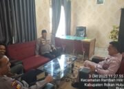 Polsek Rambah Hilir Gelar Jumat Curhat Bersama Warga untuk Wujudkan Kamtibmas Kondusif