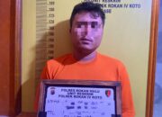 Berantas Narkoba, Polsek Rokan IV Koto Dua Pengedar Sabu di Desa Lubuk Bendahara