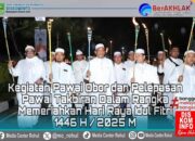 mulai Dengan Pawai obor Takbiran Idul Fitri 1446 H Di Rokan Hulu Tetap Meriah Meski Diguyur Hujan