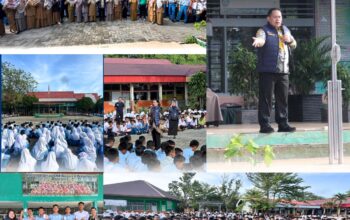 Kombes Pol Dr. Wawan Bangkitkan Semangat 1.185 Pelajar SMP Negeri 8 untuk Tolak Narkoba