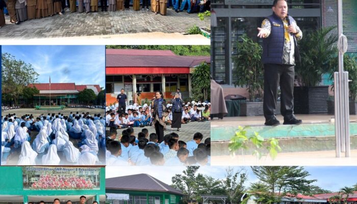 Kombes Pol Dr. Wawan Bangkitkan Semangat 1.185 Pelajar SMP Negeri 8 untuk Tolak Narkoba