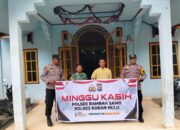 Polsek Rambah Samo Laksanakan Program Minggu Kasih, Jemaat Gereja Apresiasi Kehadiran Polisi di Tengah Ibadah