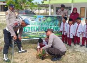 Wujud Nyata Pedulian Lingkungan, Polres Rokan Hulu Bersama Polsek Jajaran Gelar Penanaman Pohon Serentak di 13 Sekolah