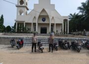 Polsek Rambah Gelar Patroli “Minggu Kasih” di Gereja, Wujud Kepedulian Polri terhadap Umat Beribadah