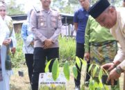 Momentum MTQ Ke-XXV Rohul, Kapolres Rohul dan Forkopimda Gelar Penanaman Pohon dan Sosialisasi Green Policing