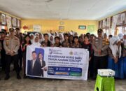 Polsek Kunto Darussalam Sosialisasikan Penerimaan Siswa Baru SMK Kemala Taruna Bhayangkara di SMPN 1