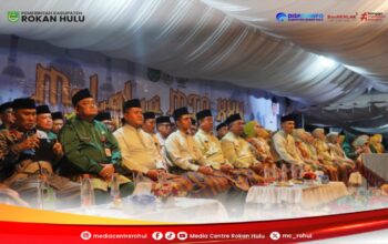 Pembukaan MTQ Ke-25 Tingkat Kabupaten Rohul Berjalan Meriah Dan Lancar Meski Diawali Rintik Hujan.