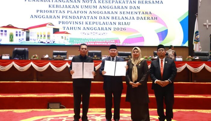 DPRD dan Gubernur Kepri Sepakati APBD 2026 di Tengah Penurunan Transfer Pusat