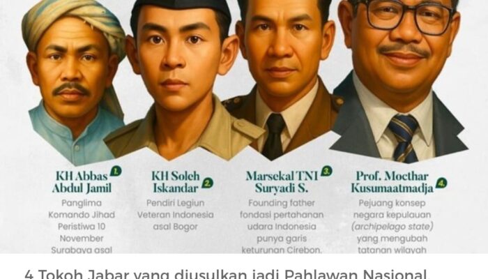 Empat Tokoh Asal Jawa Barat Diusulkan Menjadi Pahlawan Nasional Tahun Ini