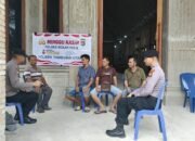 Dialog Kamtibmas Program Minggu Kasih, Polsek Tambusai Utara Pastikan Wilayah Tetap Kondusif