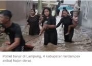 Empat Kabupaten di Lampung Dilanda Bencana Beruntun: Banjir, Longsor, hingga Puting Beliung