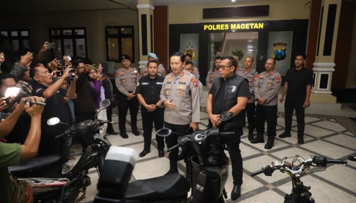 Polres Magetan Tangkap Dua Pelaku Curanmor