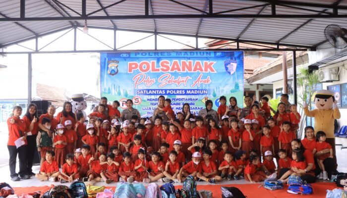 Polisi Sahabat Anak, Polres Madiun Tanamkan Edukasi Lalu Lintas Sejak Dini