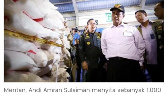 1.000 Ton Beras Ilegal Diamankan di Kepri, Petani Terancam