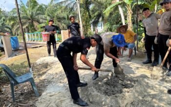 Renovasi Dua Jembatan Merah Putih Presisi Polda Riau di Siak Capai 95 Persen