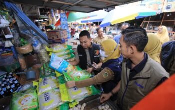 Jelang Ramadhan 1447 H, Satgas Pangan Polres Madiun Pastikan Stok Bahan Pokok Aman di Pasar Caruban