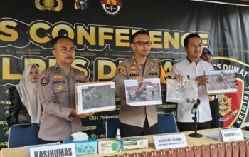 Polres Dumai Bongkar Perambahan TWA Sungai Dumai, Dua Tersangka Terancam 10 Tahun Penjara