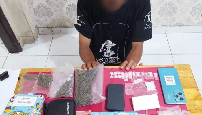 Satresnarkoba Polres Siak Tangkap Bandar Shabu dan Ganja di Dayun, Puluhan Paket Narkotika Diamankan