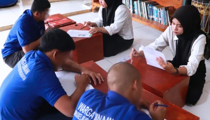 Berantas Buta Aksara, Lapas Pasir Pangarayan Laksanakan Kegiatan Belajar bagi Warga Binaan