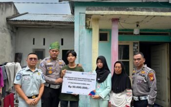 Dari Tragedi ke Kepedulian, Ditlantas Polda Riau Bantu Keluarga Korban Laka Maut