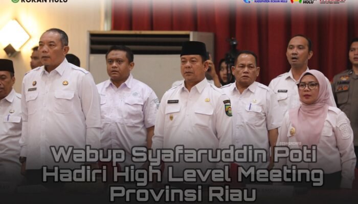 Wabup Syafaruddin Poti Hadiri High Level Meeting Provinsi Riau Guna Perkuat Sinergi Pengendalian Inflasi Selama Bulan Ramadhan.