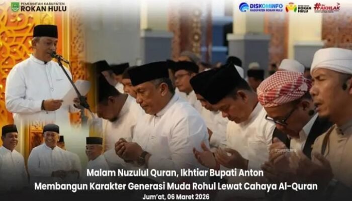 Malam Nuzulul Quran, Ikhtiar Bupati Anton Membangun Karakter Generasi Muda Rohul Lewat Cahaya Al-Quran