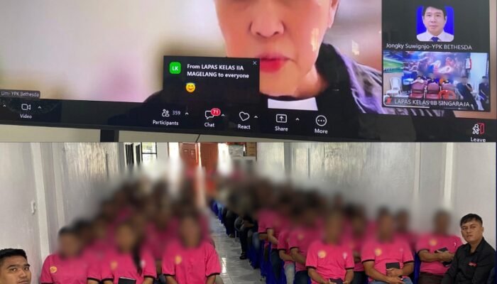 Fasilitasi Kegiatan Keagamaan, Warga Binaan Lapas Pasir Pangarayan Ikuti Ibadah Online Jumat Agung