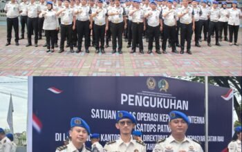 Perkuat Fungsi Pengawasan, Lapas Pasir Pangarayan Ikuti Pengukuhan Satops Patnal Kanwil Ditjenpas Riau