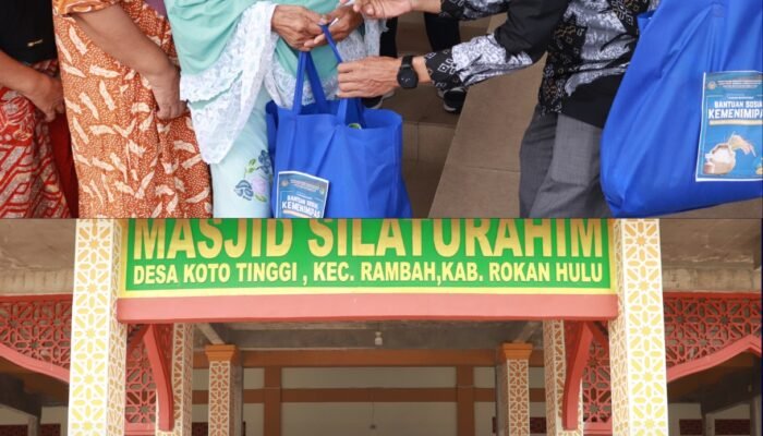 Lapas Pasir Pangarayan Salurkan Bantuan Sosial kepada Masyarakat Sekitar dalam Rangka Hari Bakti Pemasyarakatan ke-62