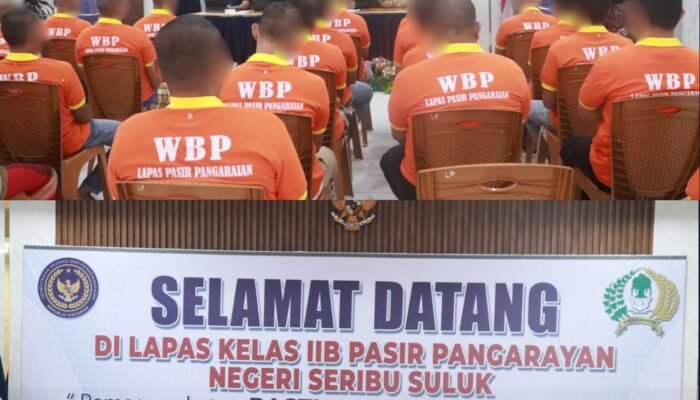 Lapas Pasir Pangarayan Terima Kunjungan POSBAKUMADIN Siak untuk Penyuluhan Hukum Warga Binaan