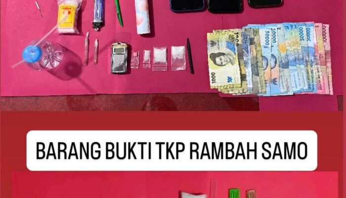 Polsek Ujung Batu Bongkar Jaringan Narkotika, Enam Pelaku Diamankan dengan Barang Bukti 33 Gram Sabu dan Ekstasi