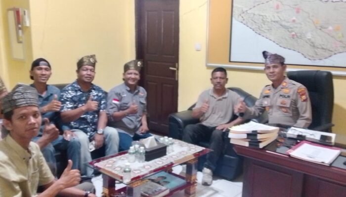 DPC RMRB Rohul Silaturahmi ke Polsek Kabun Bahas Program Penanaman Pohon