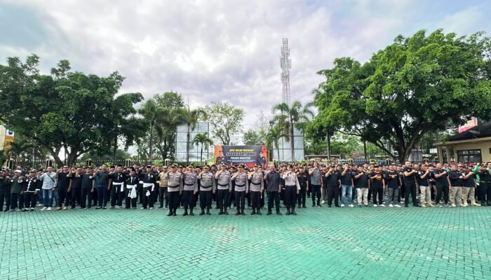 Sinergi Kuat Jaga magetan Kondusif, Polres Magetan Gelar Apel Besar Sabuk Kamtibmas 2026