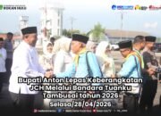 Bupati Anton Lepas Keberangkatan JCH Melalui Bandara Tuanku Tambusai Tahun 2026
