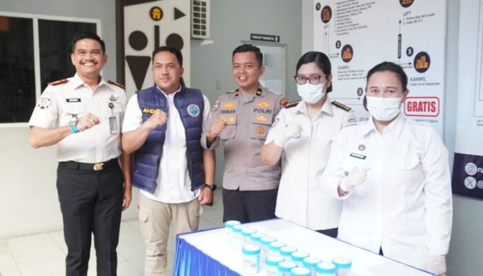 Razia Serentak dan Tes Urine Sambut HBP ke-62, Rutan Pekanbaru Tegaskan Perang Melawan Halinar