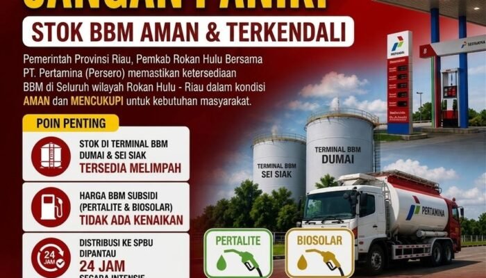 Antrean BBM di Sejumlah SPBU, Pemkab Rokan Hulu Pastikan Stok Aman dan Distribusi Tetap Lancar